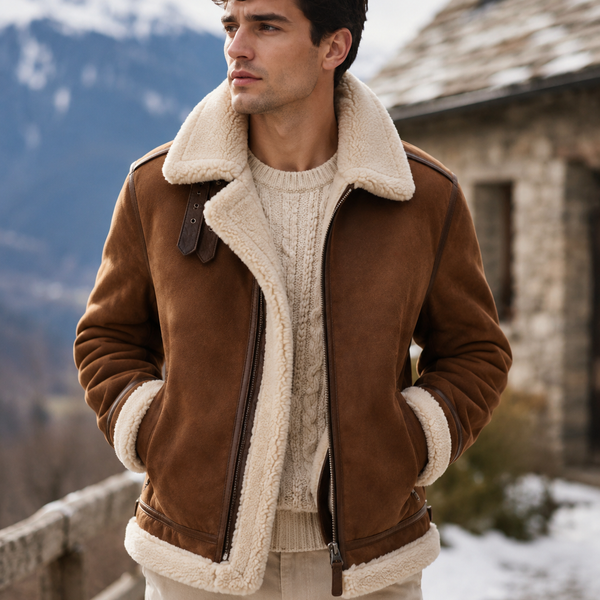 Men Shearling Coat