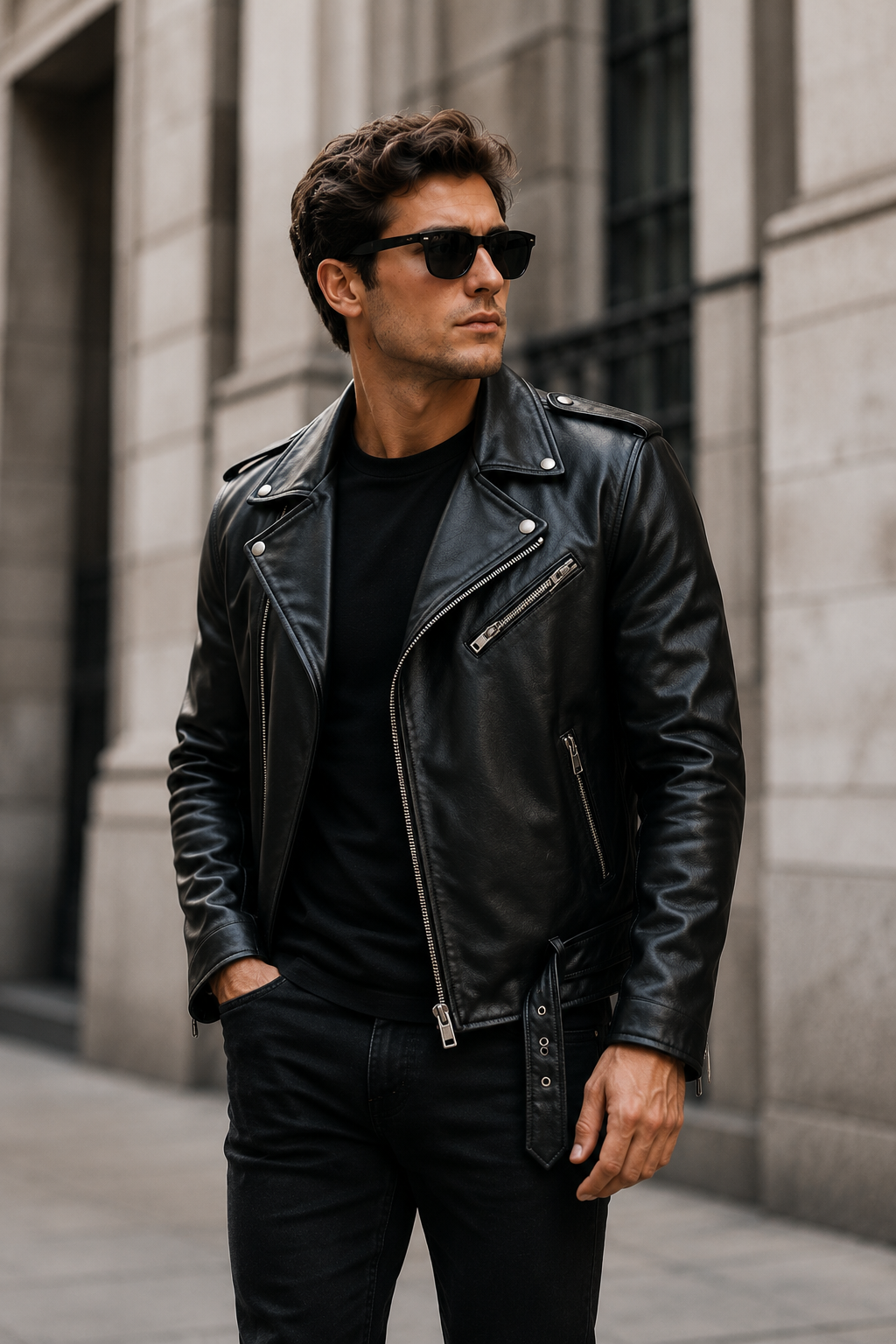 Men Biker Jacket