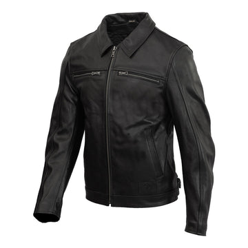 Men's Merlin Kingsbury Moto Leather Jacket
