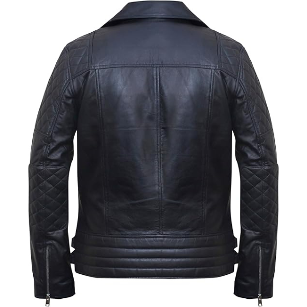 Men’s Cross Zip Brando Leather Jacket