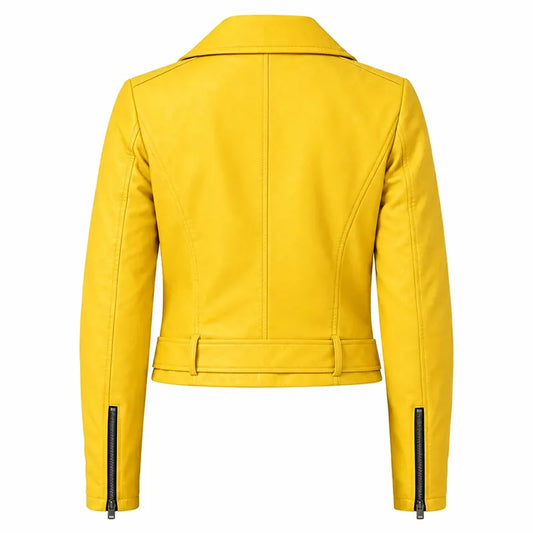 Alexandra Park Yellow Biker Jacket