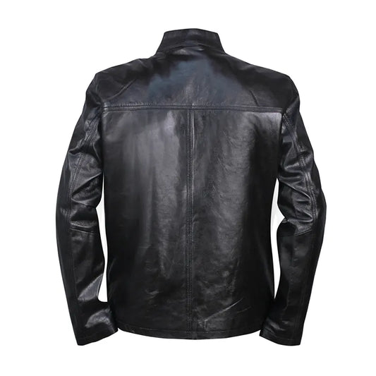 Cafe Racer Black Men's Leather Jacket
