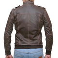 Brown Biker Leather Jacket