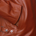 Cafe Racer Brown Retro Style Biker Leather Jacket