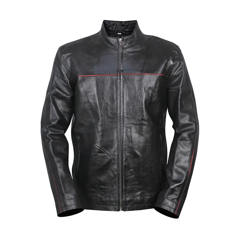 Cafe Racer Black Men's Leather Jacket