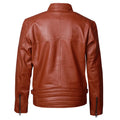 Cafe Racer Brown Retro Style Biker Leather Jacket