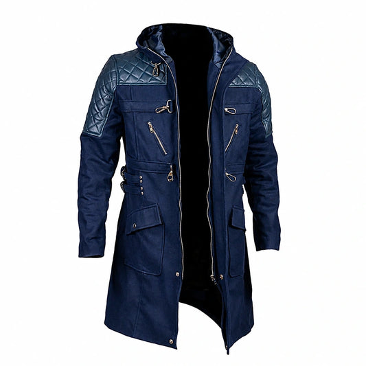 Devil May Cry 5 Nero Blue Coat with Hood
