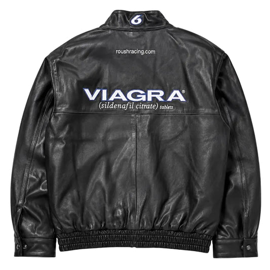 Drake Viagra Racing Leather Jacket