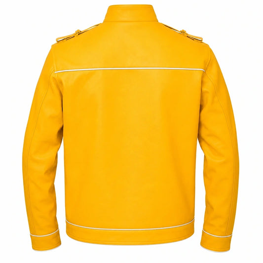 Freddie Mercury Concert Yellow Leather Jacket