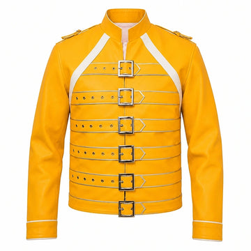 Freddie Mercury Concert Yellow Leather Jacket