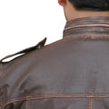 Brown Biker Leather Jacket