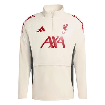 LFC adidas Mens 25/26 Domestic Pro-Winter Hooded Top White