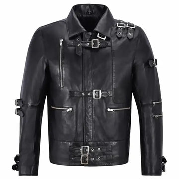 MJ Bad Black Buckle Jacket