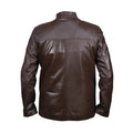 Dark Brown Men's Casual Leather Jacket