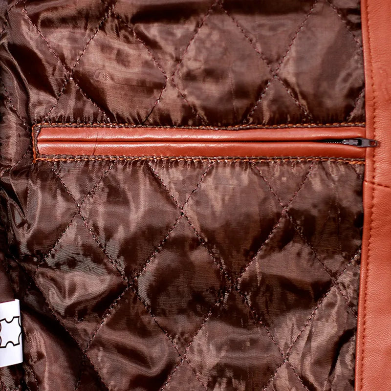 Cafe Racer Brown Retro Style Biker Leather Jacket