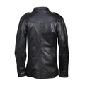 Classical Biker Retro Genuine Leather Pea Coat