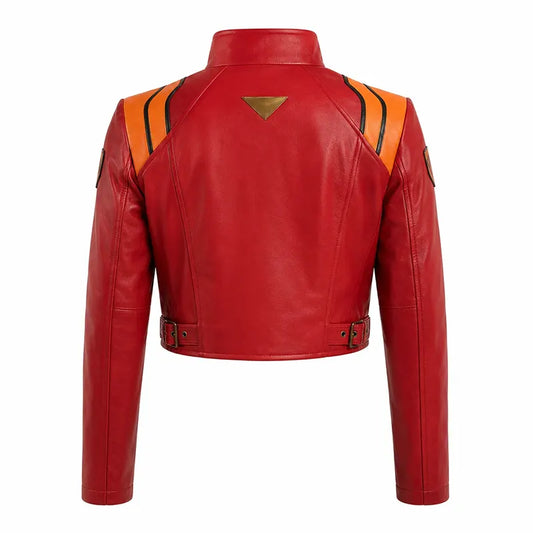 Misato Katsuragi Red Leather Jacket