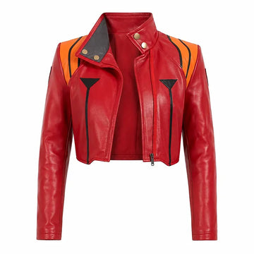 Misato Katsuragi Red Leather Jacket