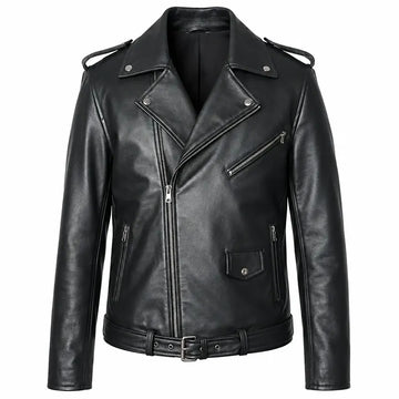 One for the Road Biker Leather Jacket