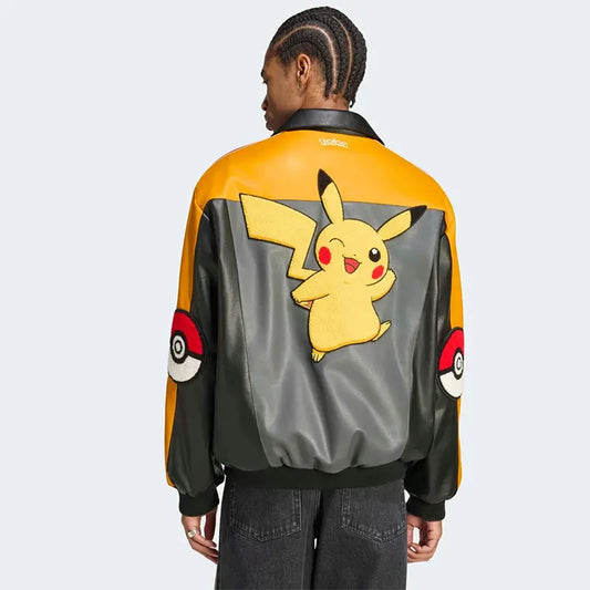Pokemon x Adidas 30th Anniversary Pikachu Leather Jacket