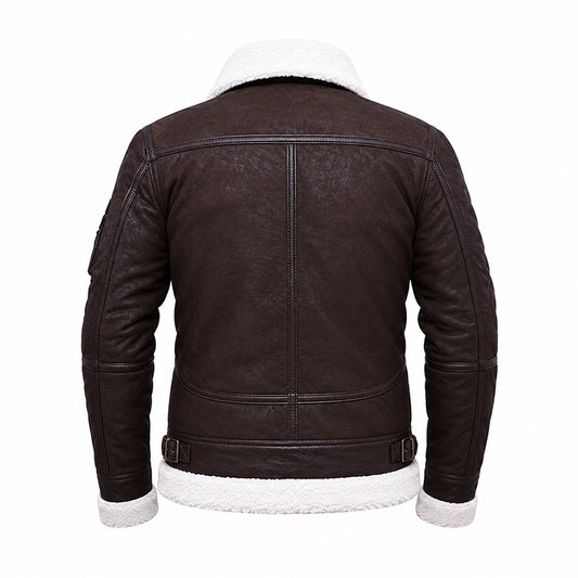 Power 50 Cent Shearling Brown Leather Jacket