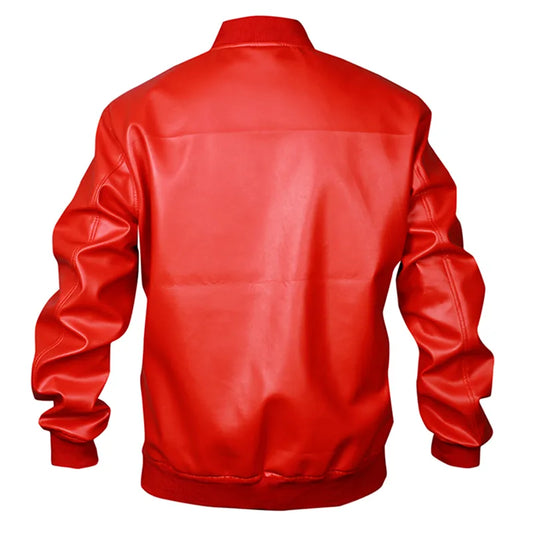 Men Light Weight Bomber Soft Lamb Leather Jacket