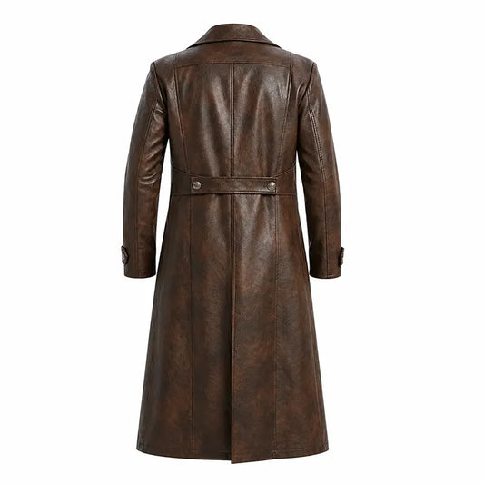 Spider-Man Noir Spider Noir Brown Leather Coat