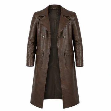 Spider-Man Noir Spider Noir Brown Leather Coat