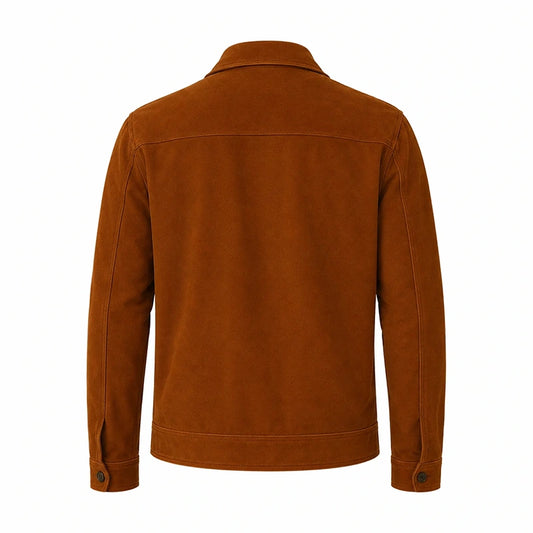 Tracker Justin Hartley Brown Suede Leather Jacket