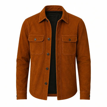 Tracker Justin Hartley Brown Suede Leather Jacket