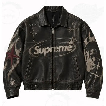 Travis Scott x Supreme Leather Jacket