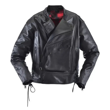 Vanson Swedish Vintage Style Motorcycle Leather Jacket
