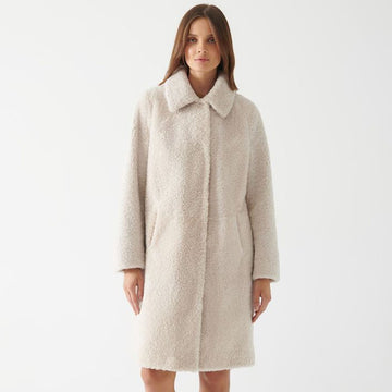 Women’s Beige Shearling Coat