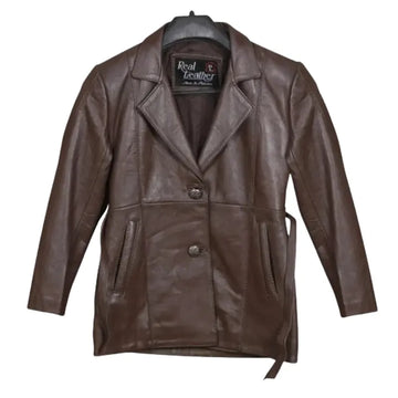 Men’s Chocolate Brown Leather Blazer