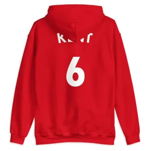 Ted Lasso Roy Kent Red Back Hoodie