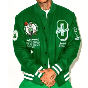 OVO X NBA Celtics Varsity Main Jacket