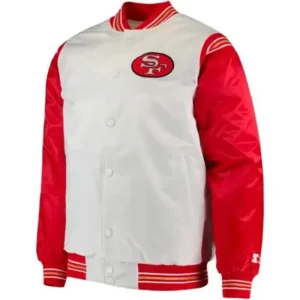 San Francisco 49ers Red and White Jacket