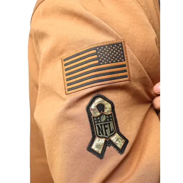 2023 NFL Philadelphia Eagles Salute To Service Brown Bomber Jacket