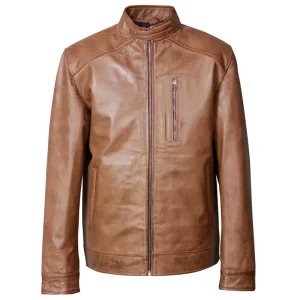 Light Brown Genuine Leather Jacket