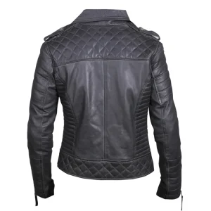 Mens Belted Biker Leather Jacket