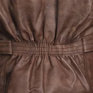 Mens Biker Brown Genuine Leather Jacket