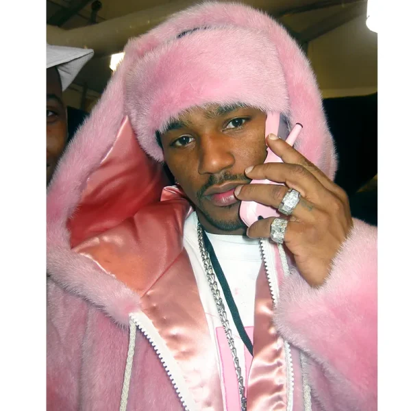 The American Rapper Camron Pink Fur Coat