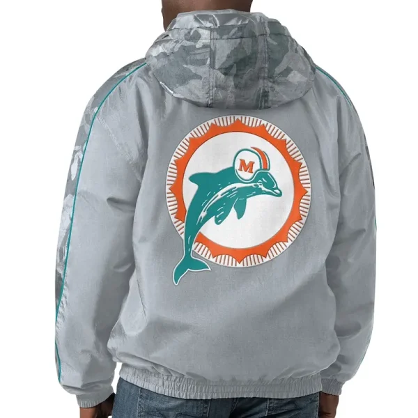 Miami Dolphins Gray Starter Jacket