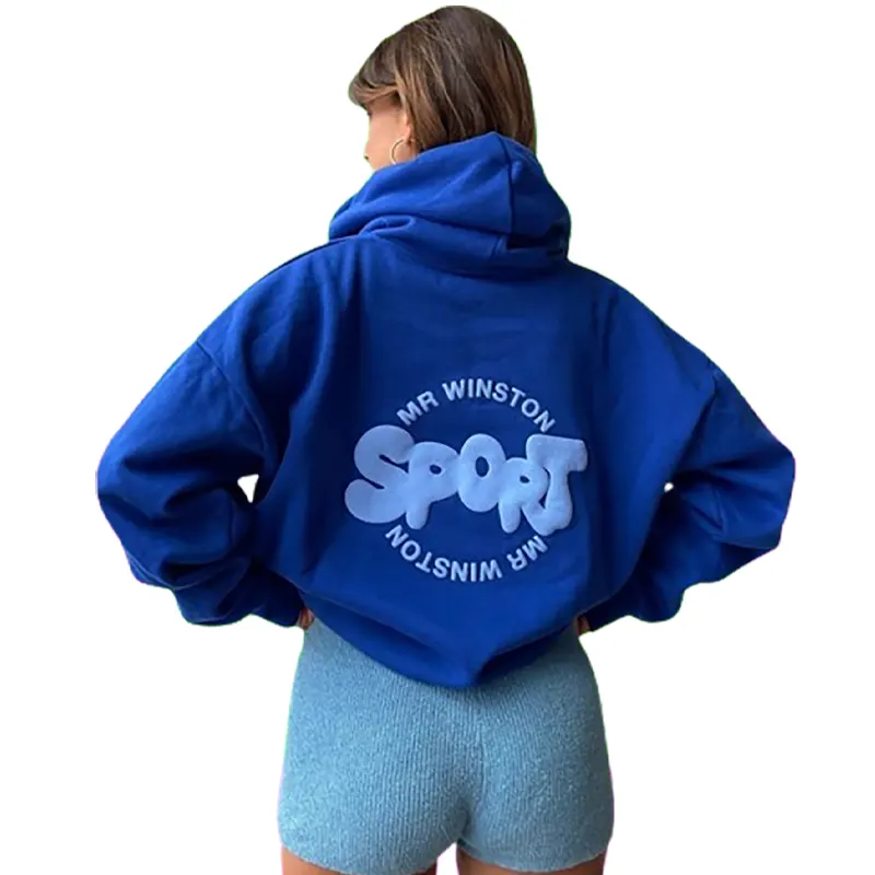 Mr Winston Sport Hoodie Mr Winston Sport Blue Hoodie