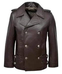 Men’s Dark Brown Leather Blazer