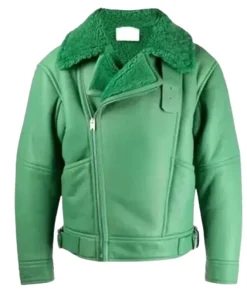 Aviator Shearling Leather Jacket