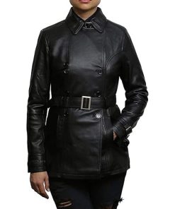 Womens Genuine Leather Biker Jacket
