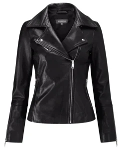 Black Leather Biker Jacket