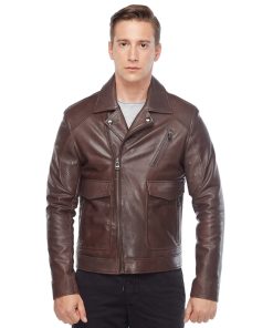 Men’s Real Brown Leather Jacket