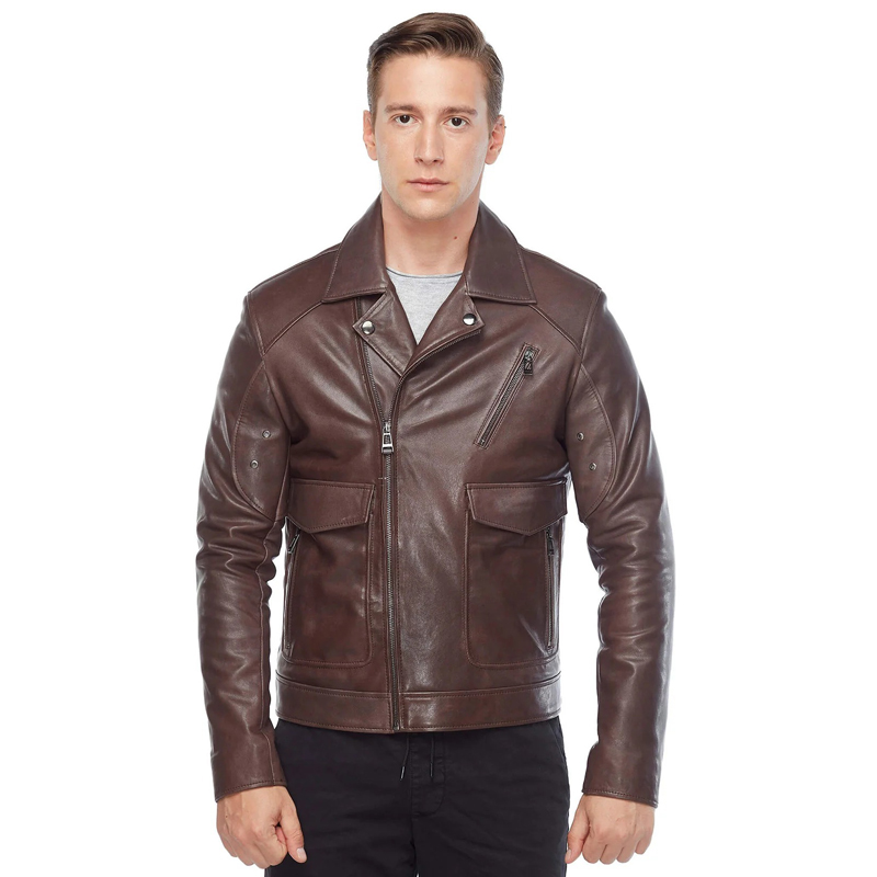 Men’s Real Brown Leather Jacket